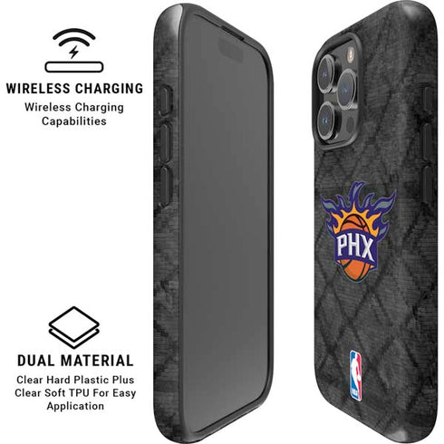 NBA Phoenix Suns Dark Rust iPhone 16 Pro Magsafe Impact Case